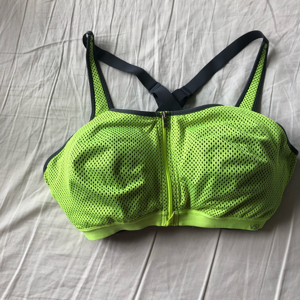 Victoria’s Secret VSX Zip Front Sports Bra 38DD